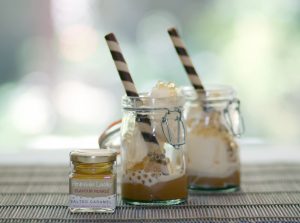 Salted Caramel Flavour Pearls - Ice cream sundae
