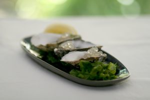 Lemon & Black Pepper flavour pearls add a burst of delicious fun to oysters