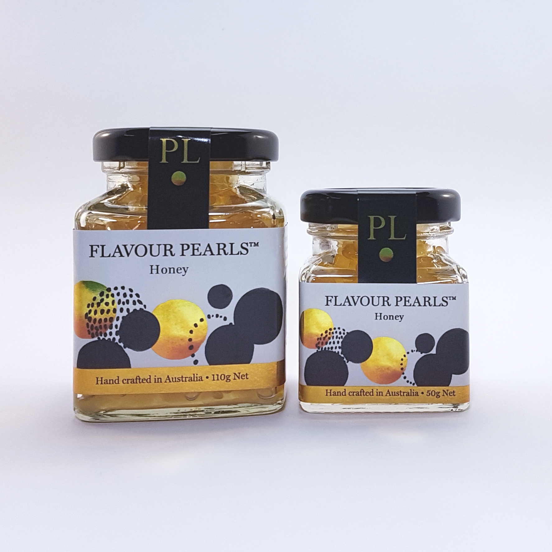 Honey Flavour Pearls 110g and 50g Jars