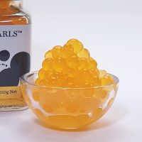 Tangerine Flavour Pearls Product in dish