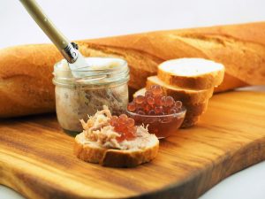 Rillettes with Mulled Wine Flavour Pearls