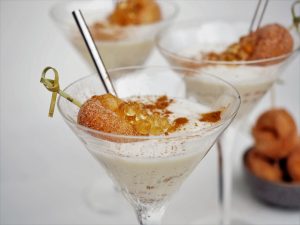 Donut shake with salted caramel Flavour Pearls