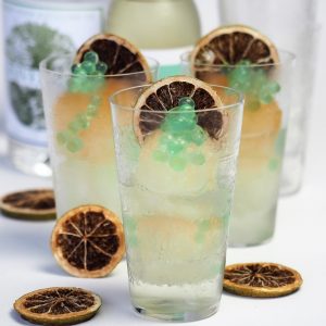 Gin & Dirty Tonic Ice with Native Finger Lime Flavour Pearls