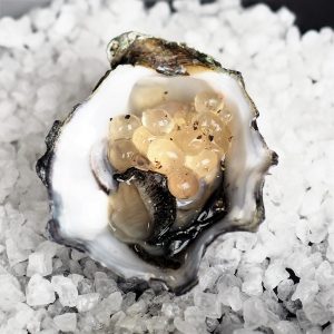 Oyster with Lemon and Black Pepper Flavour Pearls