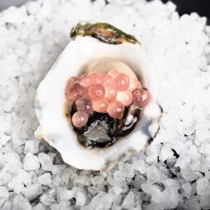 Oyster with Shallot & White Balsamic Flavour Pearls