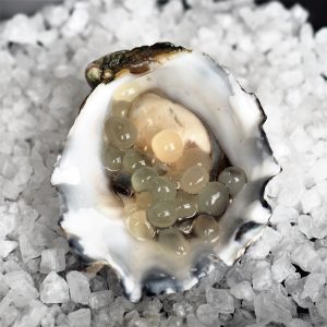 Oyster with Yuzu Flavour Pearls