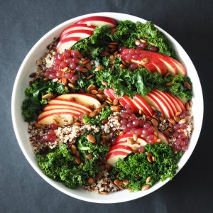 Apple and Kale Salad with Pepperberry & Cherry Flavour Pearls
