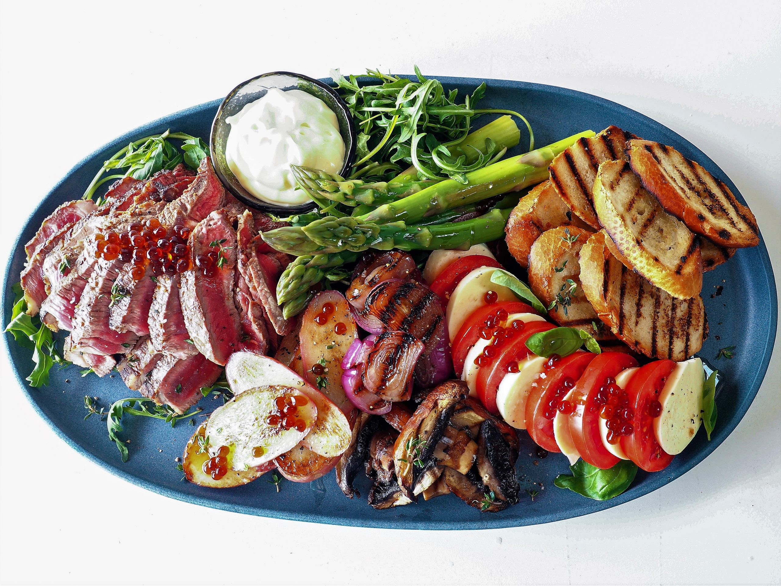 Steak Share Platter with Balsamic Flavour Pearls