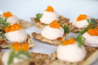 Smoked Salmon Mousse with Tangerine Flavour Pearls