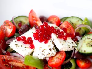 Aussie Greek Salad with Pickled Beetroot Flavour Pearls
