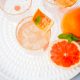 Grapefruit mocktail Spritz with Pink Grapefruit Flavour Pearls