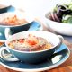 Twice baked Corn Souffle with Bush Tomato and Ginger Lime Chilli Flavour Pearls