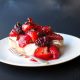 Honey Roast Berries with Ricotta and Balsamic Flavour Pearls